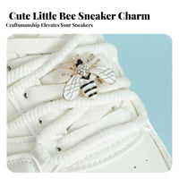 Cute Designs Rhinestone Bee Shoe Buckle Decorative Bee Shoelace Charm Personalize Your Shoes for Girls, Women, Daily Wear, School, Parties