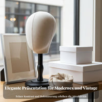 Mannequin Head Display Portable Tabletop Head Form Stable Base for Trade Display