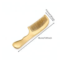 Brass Comb Ergonomic Massage Comb Heavy-Duty for Hair Grooming