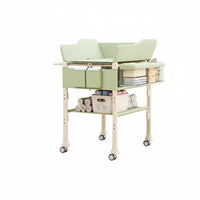 Baby Bath Changing Table Combo 2 in 1 Height Adjustable Baby Care Table