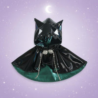 OB11 Cat Ear Cloak Chain Clasp Feature 1/12 Scale Doll Cloak