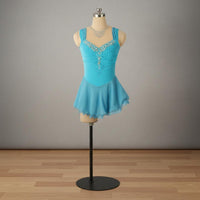 Skating Performance Costume Sequins Glittering Ice Dance Costume Light-Catching