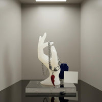 OK Gesture Band Display Stylish Design OK Gesture Jewelry Display Hand Shaped Jewelry Holder Stable Base for Countertop, Dresser