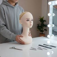 Cosplay Hairpiece Head Easy to Clean Hairpiece Display Head Multi-Use