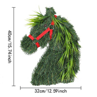 Horse Head Wreath Lightweight Horsehead Decor Faux for Homeowners