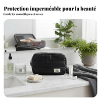 Shiny Rectangular Pouch Waterproof Large Capacity Toiletry Bag Water-Resistant