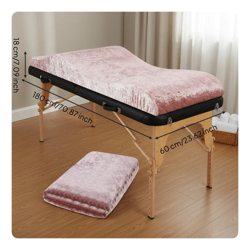 Foldable Massage Table Cushion Portable Contoured Body Support Cushion for Spa