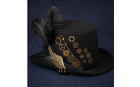 Gothic Steampunk Top Hat Wide Brim Steampunk Top Hat