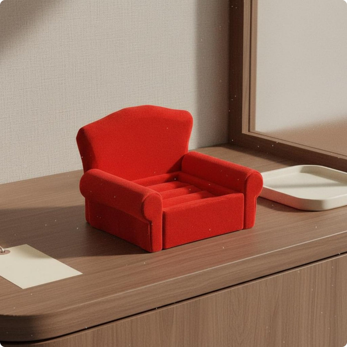 Couch Jewelry Box Creative Design Sofa Band Holder for Vanity Table