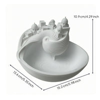 Decorative Organizer Tray Spiral Divider Key Tray Miniature Scene