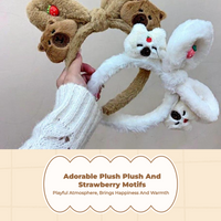 Cute Plush Bunny Ears Headband, Soft, Kids, Photos
