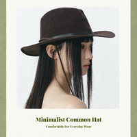 Women’s Suede Cowboy Hat, Vintage design, Adjustable, informal, Travel