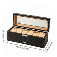 Double-Layer Watch Box Pull-out Drawer Watch Storage Box Rectangular