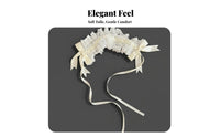 Multitier Tulle head covering Elegant Vintage & fashion Cosplay hair accessorypiece Attached Comb for Adults