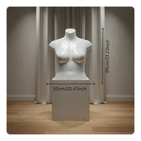 Size Female Mannequin Realistic Body Shape Female Torso Mannequin Glossy Finish Neckless Clothing Figure for Shop Window