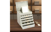 6-Layer Jewelry Box Sturdy Construction Multi-Layer Accessory Holder for Women
