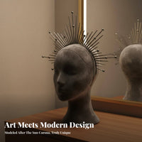 Radiant Crown Statement Piece Radiant Crown Headband Celestial Headpiece Attention-Grabbing-Catching Celestial Point