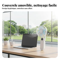 Handheld Fan Quiet Performance Portable Folding Fan Lightweight