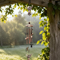 Creature Wind Chime Bell-Shaped Pendants Hanging Ornament Layered Design