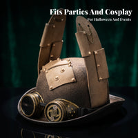 Steampunk Costume Hat Riveted Panels Steampunk Hat Textured Surface For