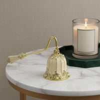 Vintage Enamel Candle Wick Quencher Safe Extinguishing Long Handle Candle Wick Quencher Jeweled Wick Extinguishing Tool