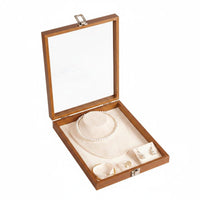 2 Pieces Jewelry Showcase Box Easy to Accessible Personal Accessory Storage
