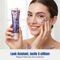 Event Chunky Sequins Sparkle Gel, Independence Day, Face Makeup