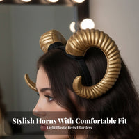 Devil Protrusion Headband Dimensional Antlers Devil Protrusion Hairband Cosplay Headwear Photo Prop Branch Headband Universal