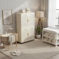 Multi-Tier Plastic Closet Large Capacity Stackable Storage Drawers for Playroom