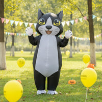 Inflatable Cat Suit Full Body Apparel Quick Inflating for Halloween, Parades