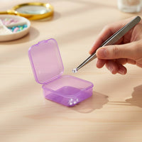 Bead Storage Container Transparent Mini Square Plastic Box Multipurpose