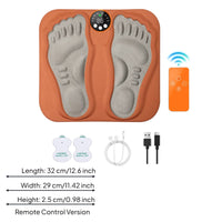 EMS Foot Massager Mat Adjustable Intensity Health Device Easy to Clean for Home