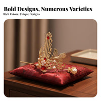 Traditional Chinese Attire Headdress Mythical Fire Creature Design Traditional Chinese Attire Headpiece Ancient Design Hair