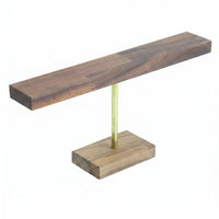 T-Shaped Jewelry Stand Rectangular Base Bracelet Display Holder Straight Top Bar