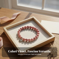 Crystal Bead Bracelet with Card Includes Meaningful Cards for Mother's Day, Aunt
