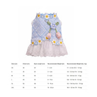Lace Dog Dress Lightweight Airy Pet Garment Dress Breathable for Summer