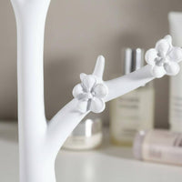 Tree Jewelry Organizer Flower Details Bracelet Rack Matte Finish