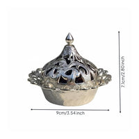 Ottoman Design Sugar Container Engraved Pattern Sweets Dish Lid