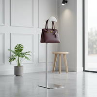 Handbag Display Stand Minimalist Design Purse Display Stand Stainless Steel Purse Rack Versatile Use Countertop Bag Rack