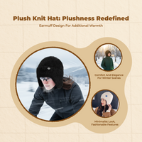 Cuffed Knit Hat Warm, Soft, Gift for Women