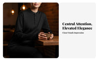 Long Sleeve T-Shirt, Classic Button Design, Breathable blend, Casual Autumn Top for Youth