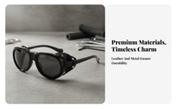 Retro Edgy Sunglasses Windproof Retro Polarized Sunglasses Steam Edgy Goggles Protection Mountaineering Glasses Shock Resistant