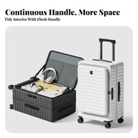 Front-Opening Trolley Expandable Design Suitcase rollers for Vacationers