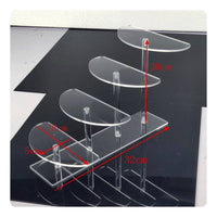 Acrylic Display Riser Versatile Use Clear Plastic Display Shelf for Retail Shop