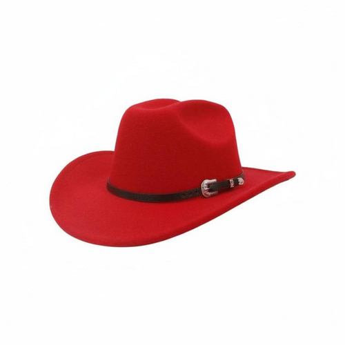 Cowboy Fedora Hat, Wool, Adjustable, Unisex, Outdoor