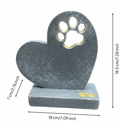 Dog Grave Marker Lightweight Resin Pet Memorial Statue Easy to Place Pet Remembrance Plaque