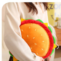 Hamburger Hat Realistic Look Burger Costume Hat Soft and Comfortable Soft Burger Headpiece for Cosplay