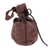 Suede Pouch Bag Plain Storage Accessory Lightweight