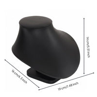 Black Necklace Display Bust Premium Look Necklace Showcase Stand Photography Prop Jewelry Display Mannequin for Photo Photography