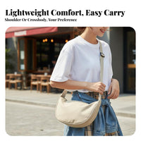 curved Hobo Bag Lightweight curved Hobo Handbag Adjustable Strap for vacation